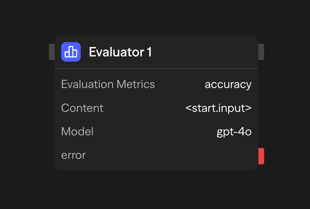 Evaluator 模块配置