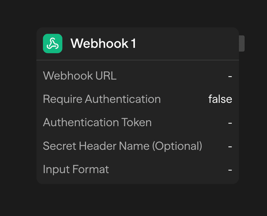Configuración de webhook genérico