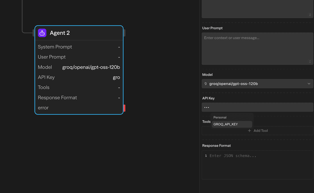 Uso de variables de entorno con notación de doble llave